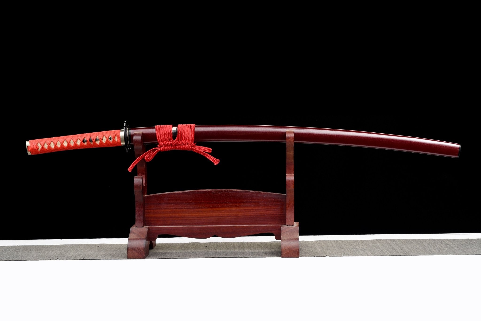Performance Katana Crimson Flame High Carbon Clay Tempered Red Saya 紅焰 | KatanaSwordArt Katana For Sale 2025