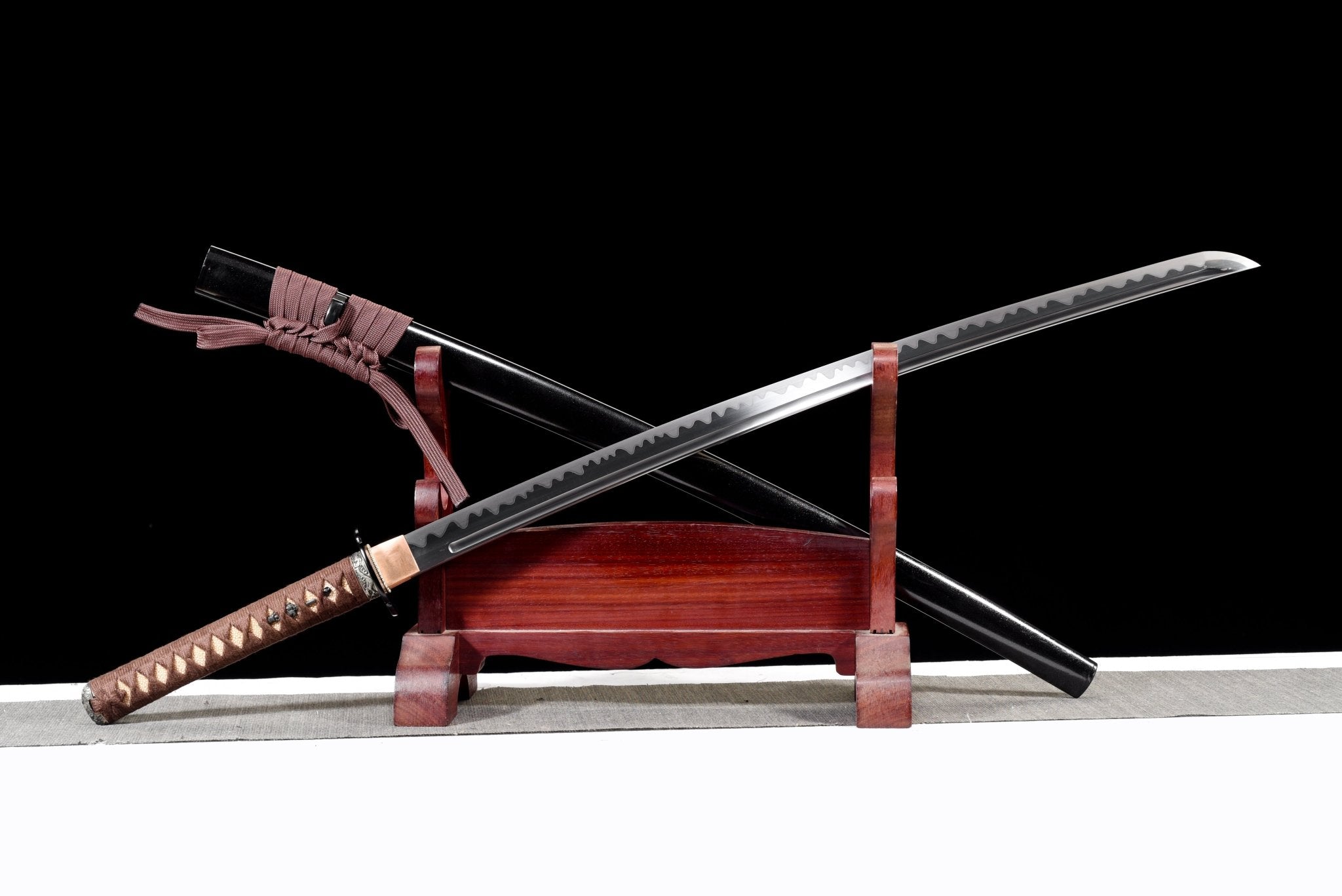 Performance Katana Earth Flame Spring Steel Black Saya 焰土 | KatanaSwordArt Katana For Sale 2025