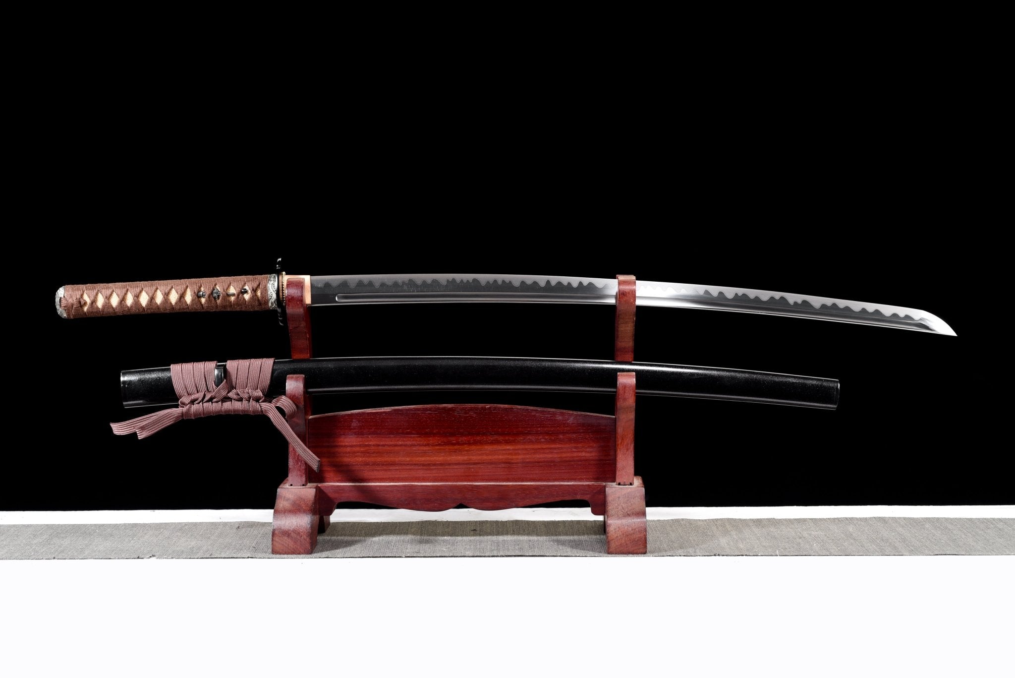 Performance Katana Earth Flame Spring Steel Black Saya 焰土 | KatanaSwordArt Katana For Sale 2025