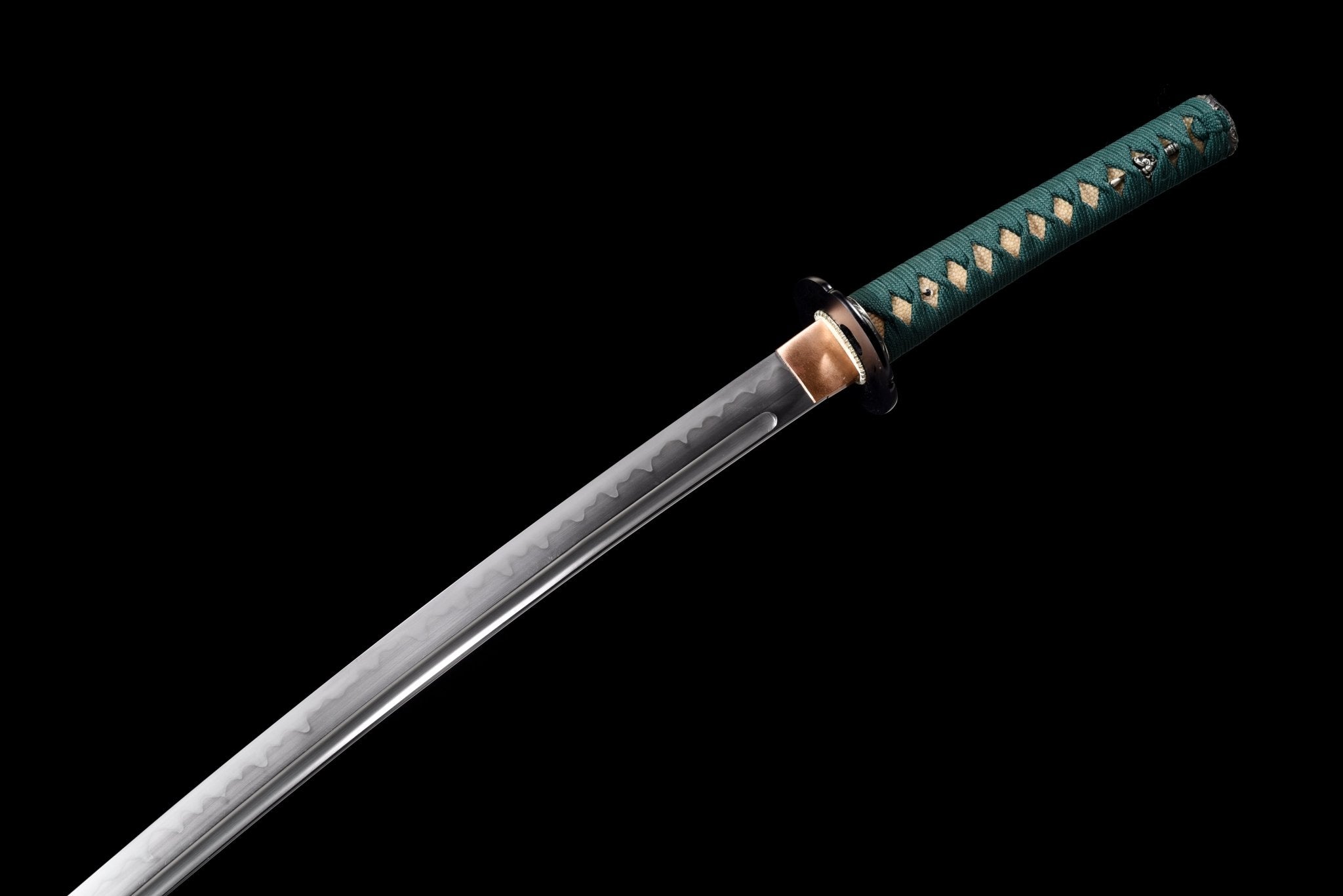 Performance Katana Evergreen Spirit High Carbon Clay Tempered Black Saya 常青 | KatanaSwordArt Katana For Sale 2025