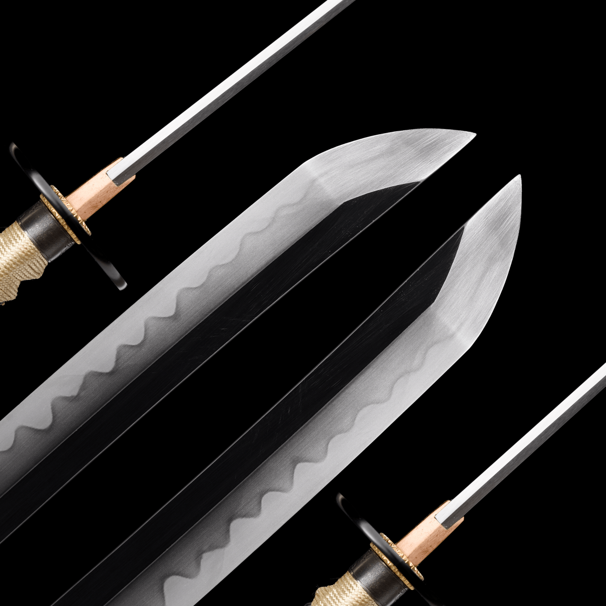 Performance Katana Golden Horizon High Carbon Clay Tempered Black Saya 金霞 | KatanaSwordArt Katana For Sale 2025