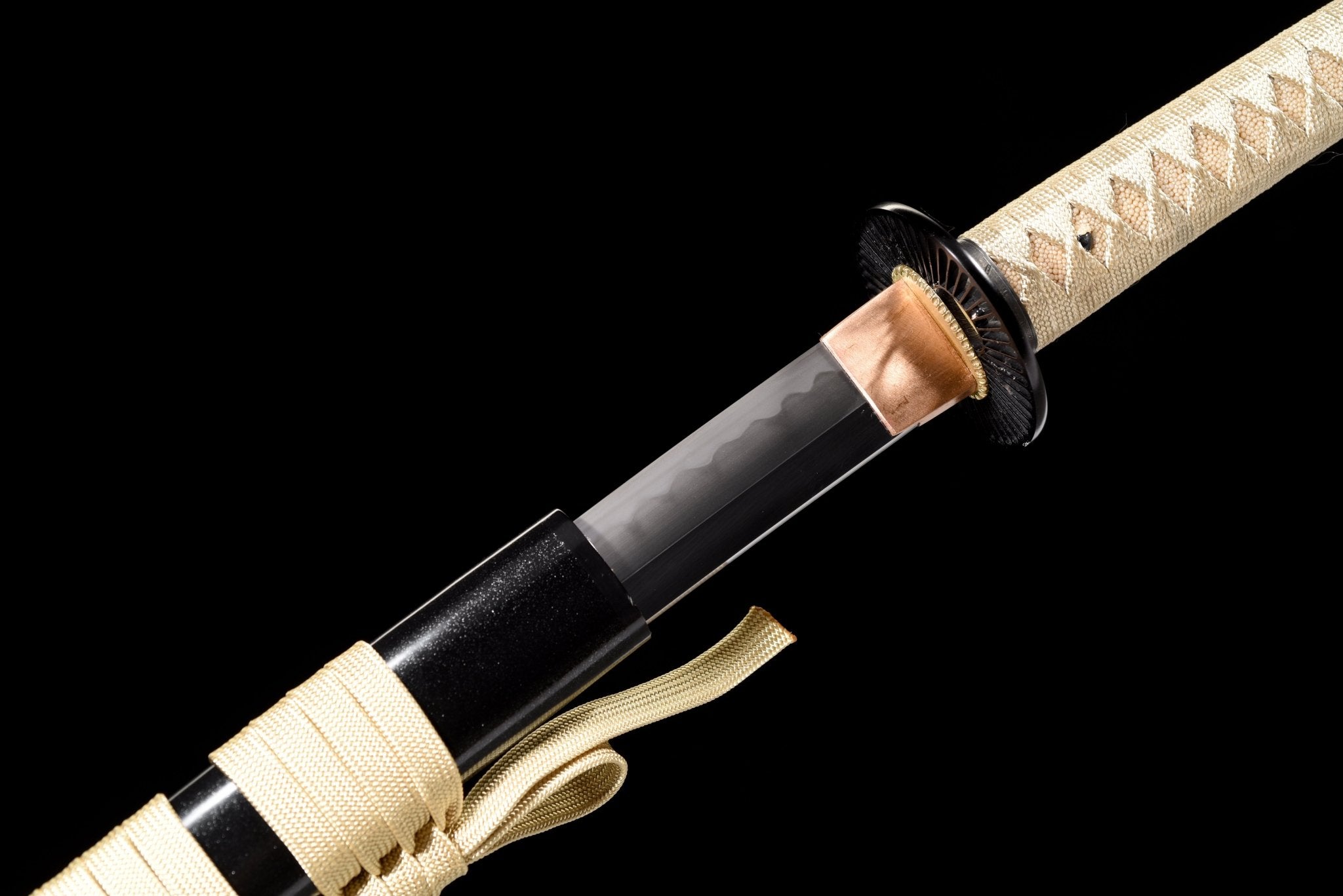 Performance Katana Golden Horizon High Carbon Clay Tempered Black Saya 金霞 | KatanaSwordArt Katana For Sale 2025