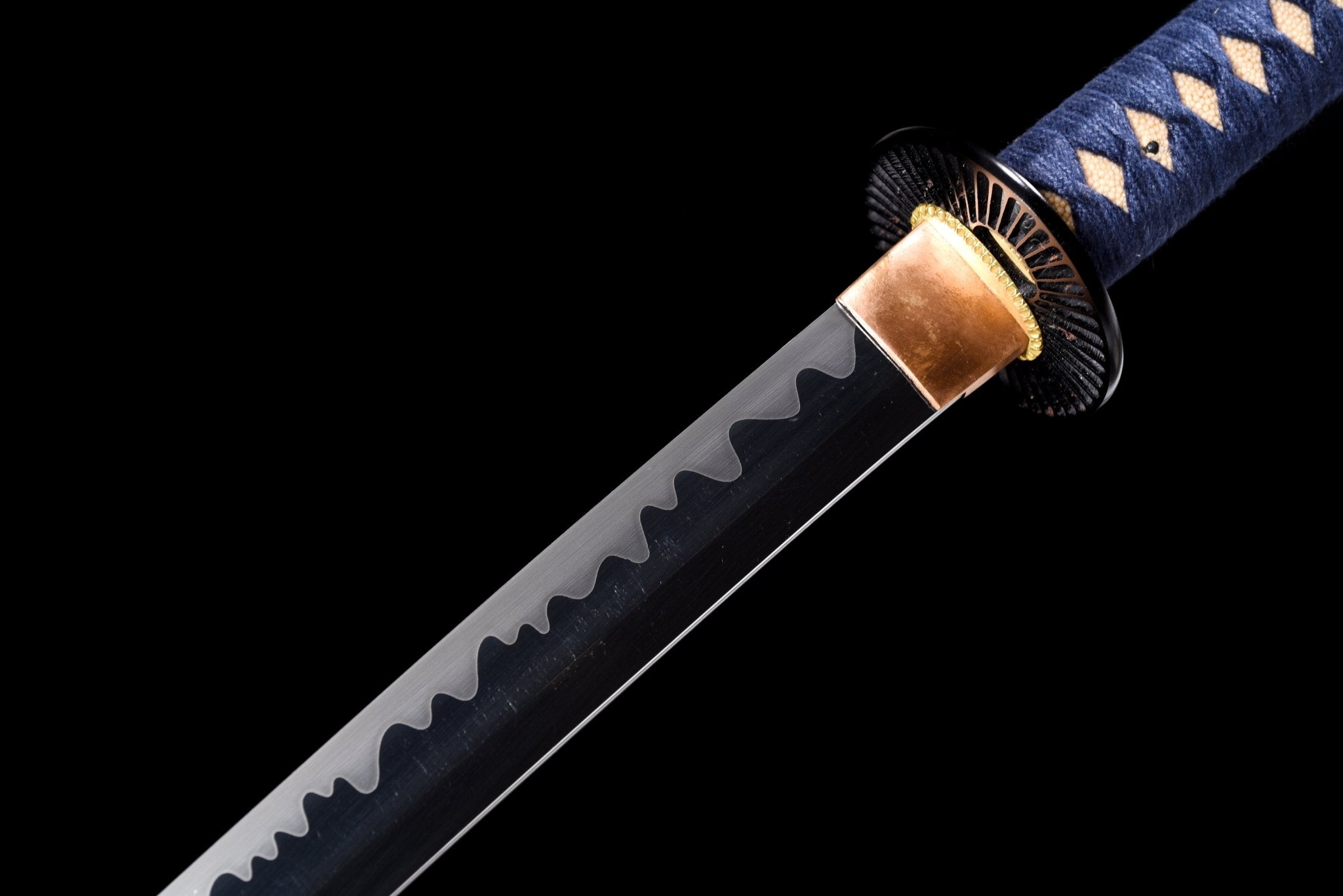 Performance Katana Lotus Flame Spring Steel Black Saya 藍蓮 | KatanaSwordArt Katana For Sale 2025