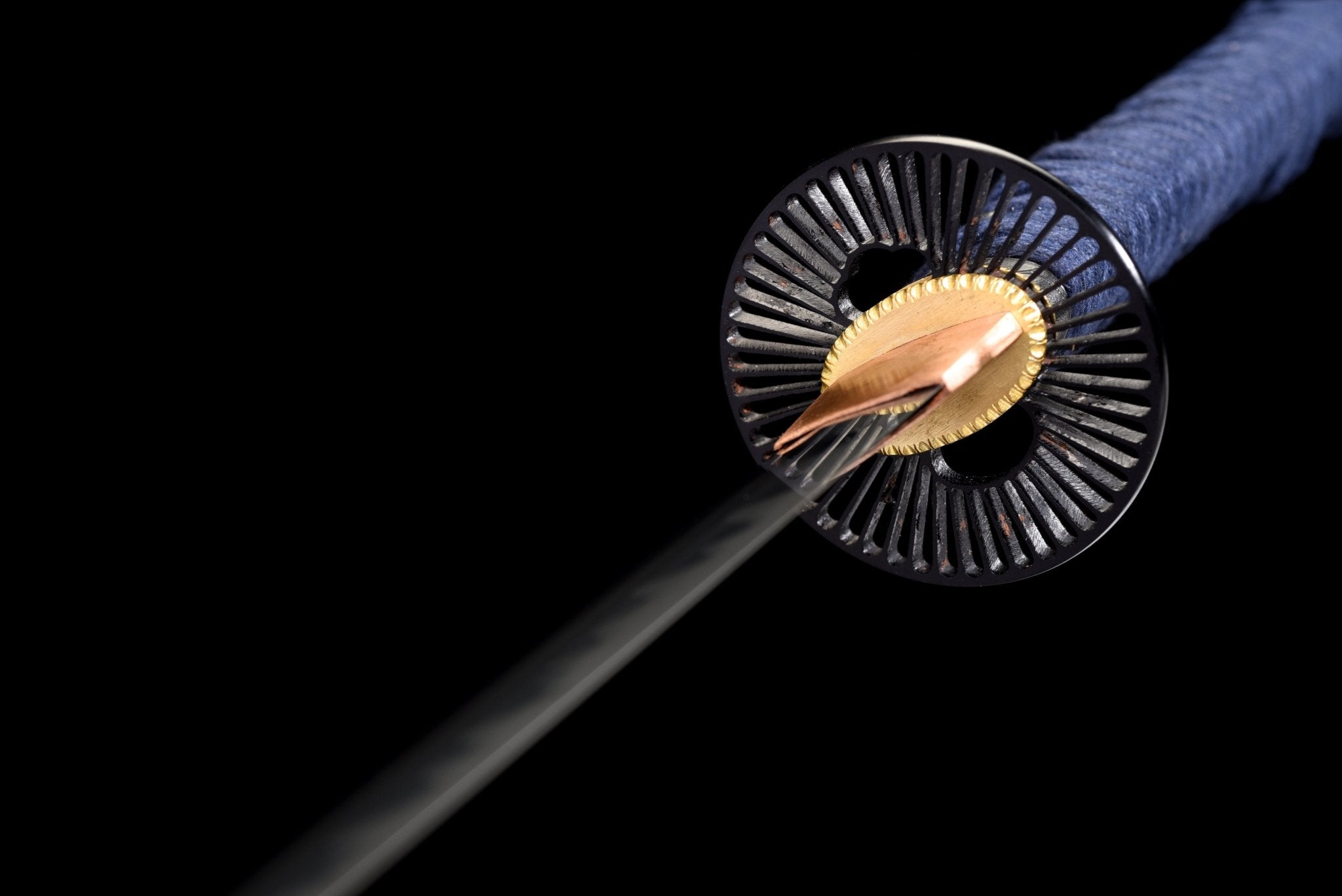 Performance Katana Lotus Flame Spring Steel Black Saya 藍蓮 | KatanaSwordArt Katana For Sale 2025