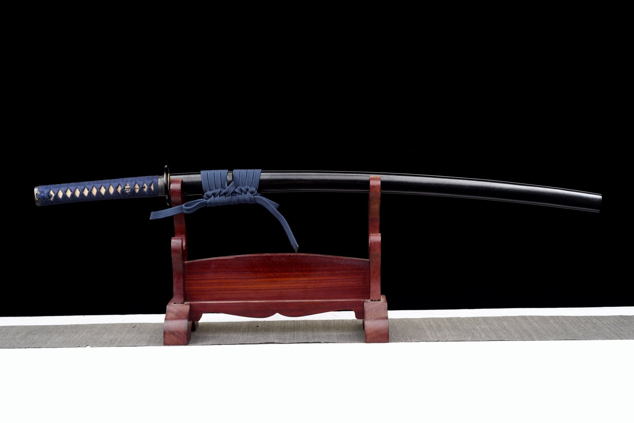 Performance Katana Lotus Flame Spring Steel Black Saya 藍蓮 | KatanaSwordArt Katana For Sale 2025