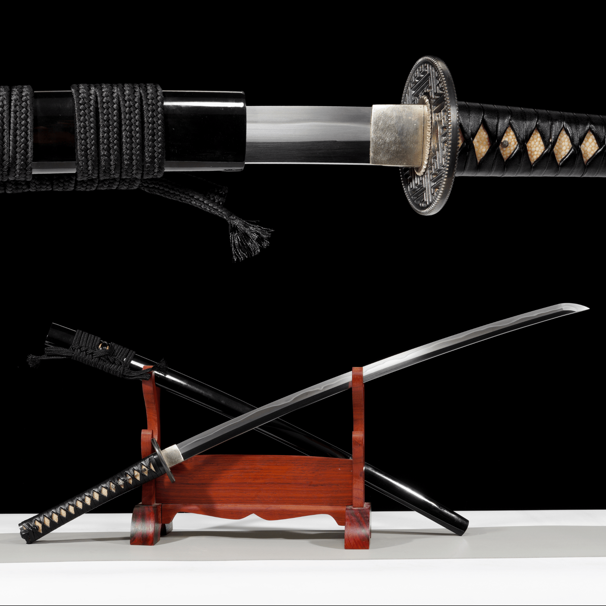 Performance Katana Manji Sukashi High Carbon Clay Tempered Tenshō Koshirae 萬字 | KatanaSwordArt Katana For Sale 2025