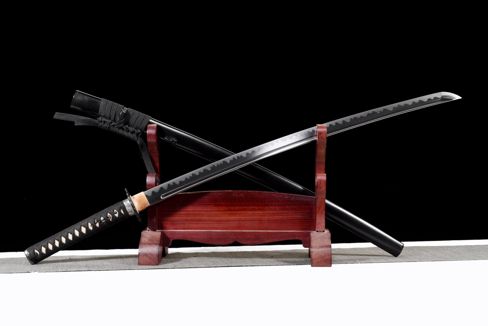 Performance Katana Midnight Surge Spring Steel Black Saya 黒潮 | KatanaSwordArt Katana For Sale 2025