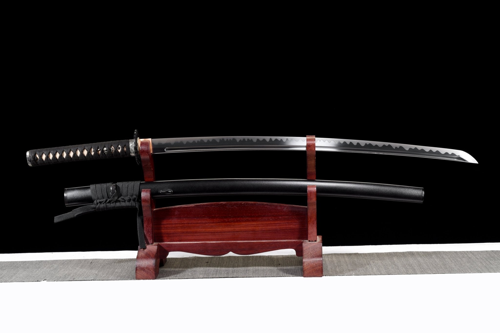 Performance Katana Midnight Surge Spring Steel Black Saya 黒潮 | KatanaSwordArt Katana For Sale 2025