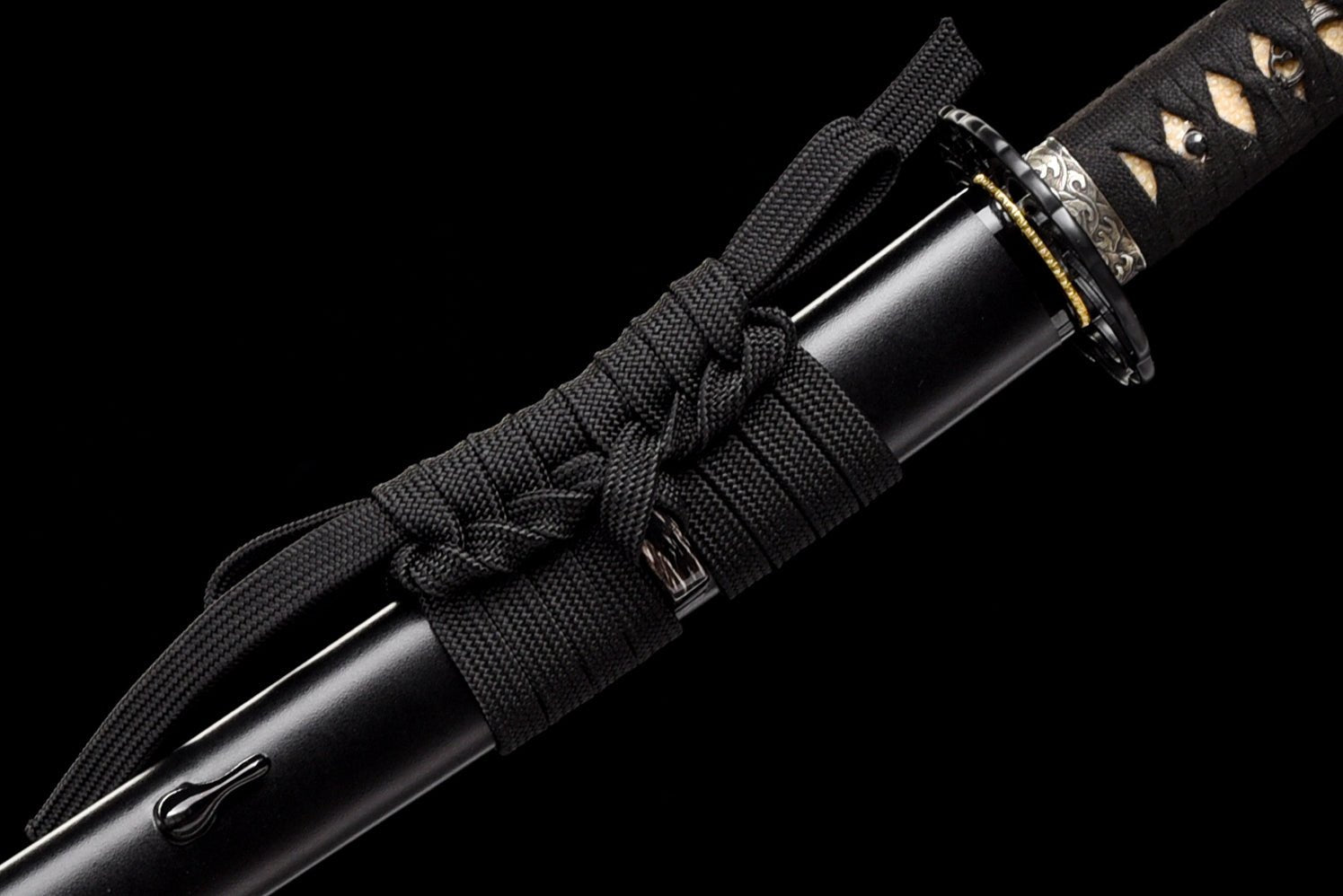 Performance Katana Midnight Wave High Carbon Clay Tempered Black Saya 黒浪 | KatanaSwordArt Katana For Sale 2025
