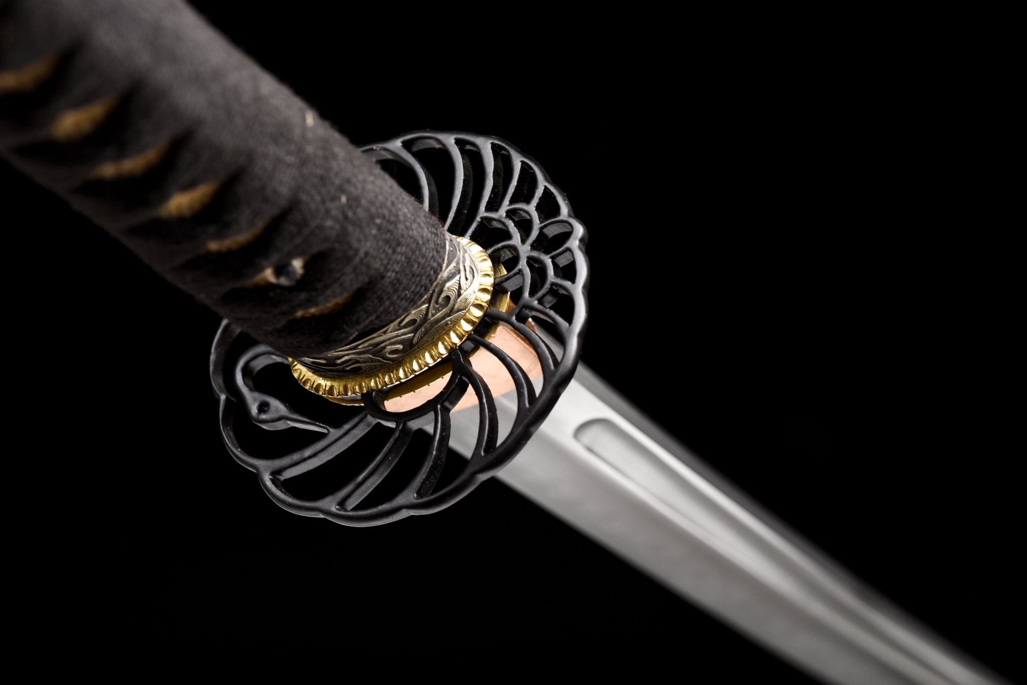 Performance Katana Midnight Wave High Carbon Clay Tempered Black Saya 黒浪 | KatanaSwordArt Katana For Sale 2025