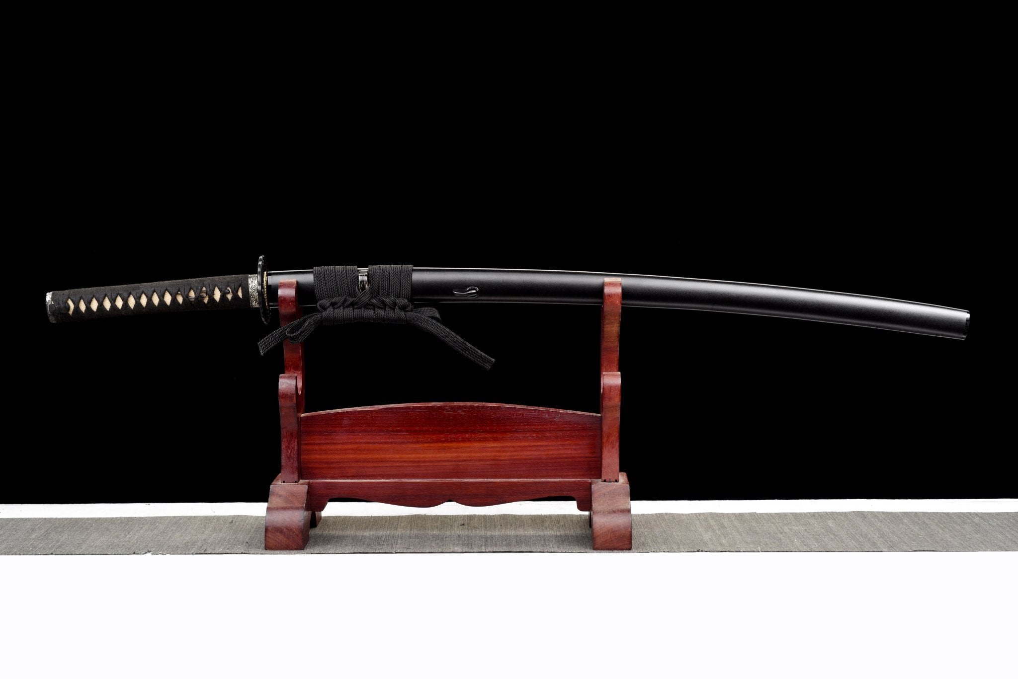 Performance Katana Midnight Wave High Carbon Clay Tempered Black Saya 黒浪 | KatanaSwordArt Katana For Sale 2025