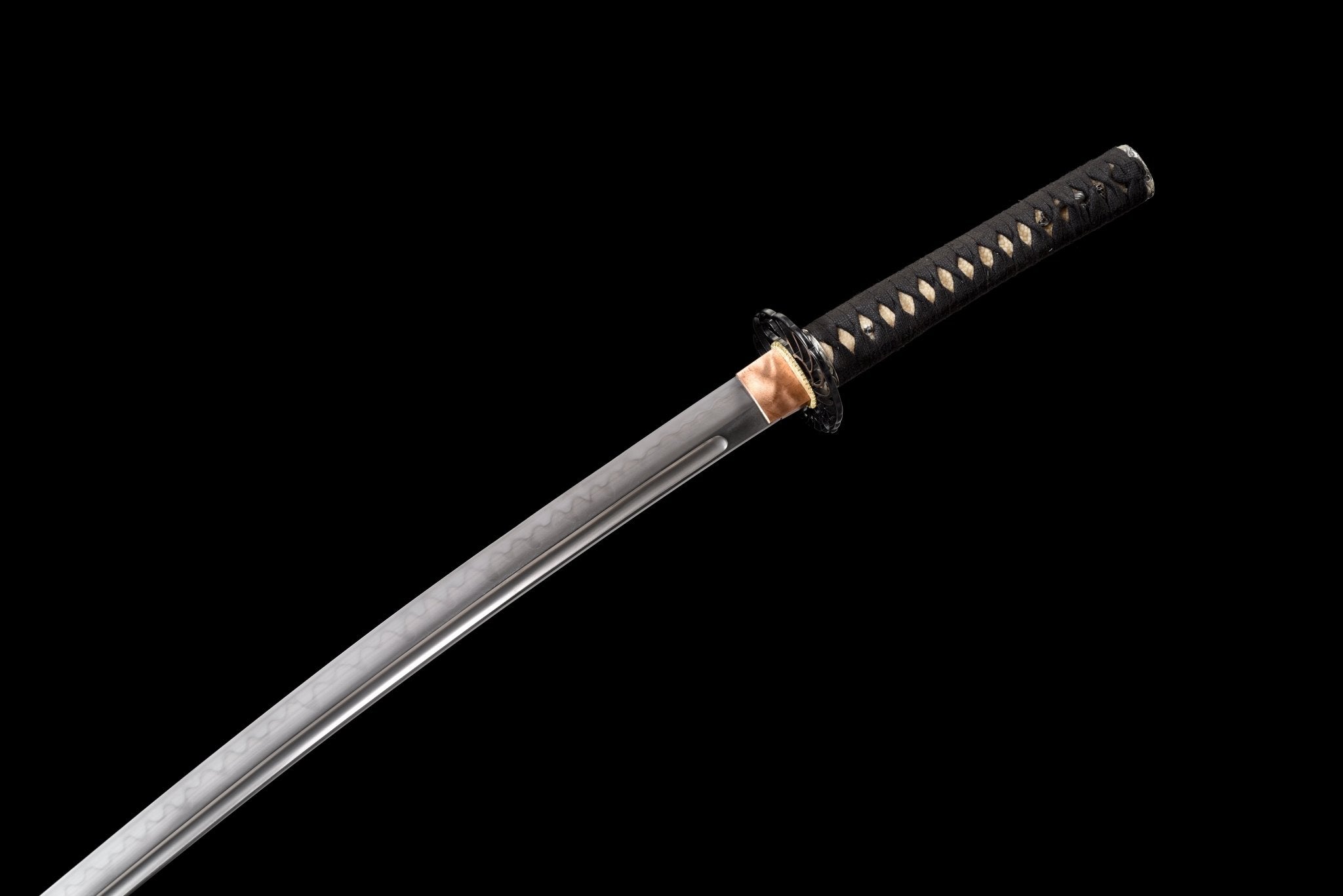 Performance Katana Midnight Wave High Carbon Clay Tempered Black Saya 黒浪 | KatanaSwordArt Katana For Sale 2025