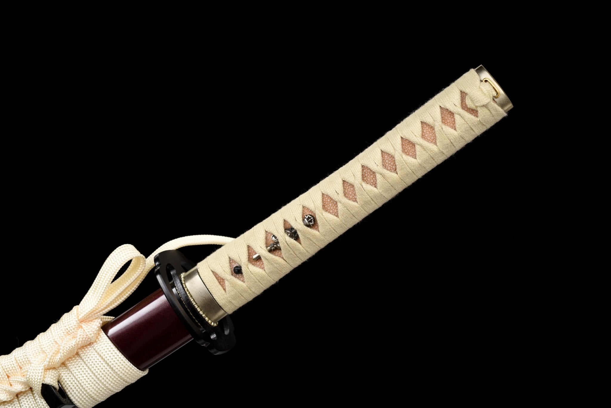 Performance Katana Pale Moon High Carbon Clay Tempered Red Saya 淡月 | KatanaSwordArt Katana For Sale 2025