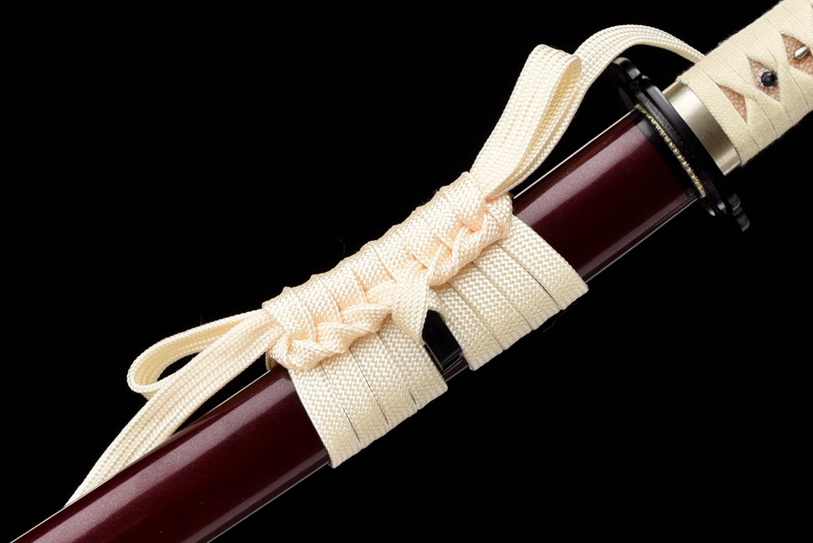 Performance Katana Pale Moon High Carbon Clay Tempered Red Saya 淡月 | KatanaSwordArt Katana For Sale 2025