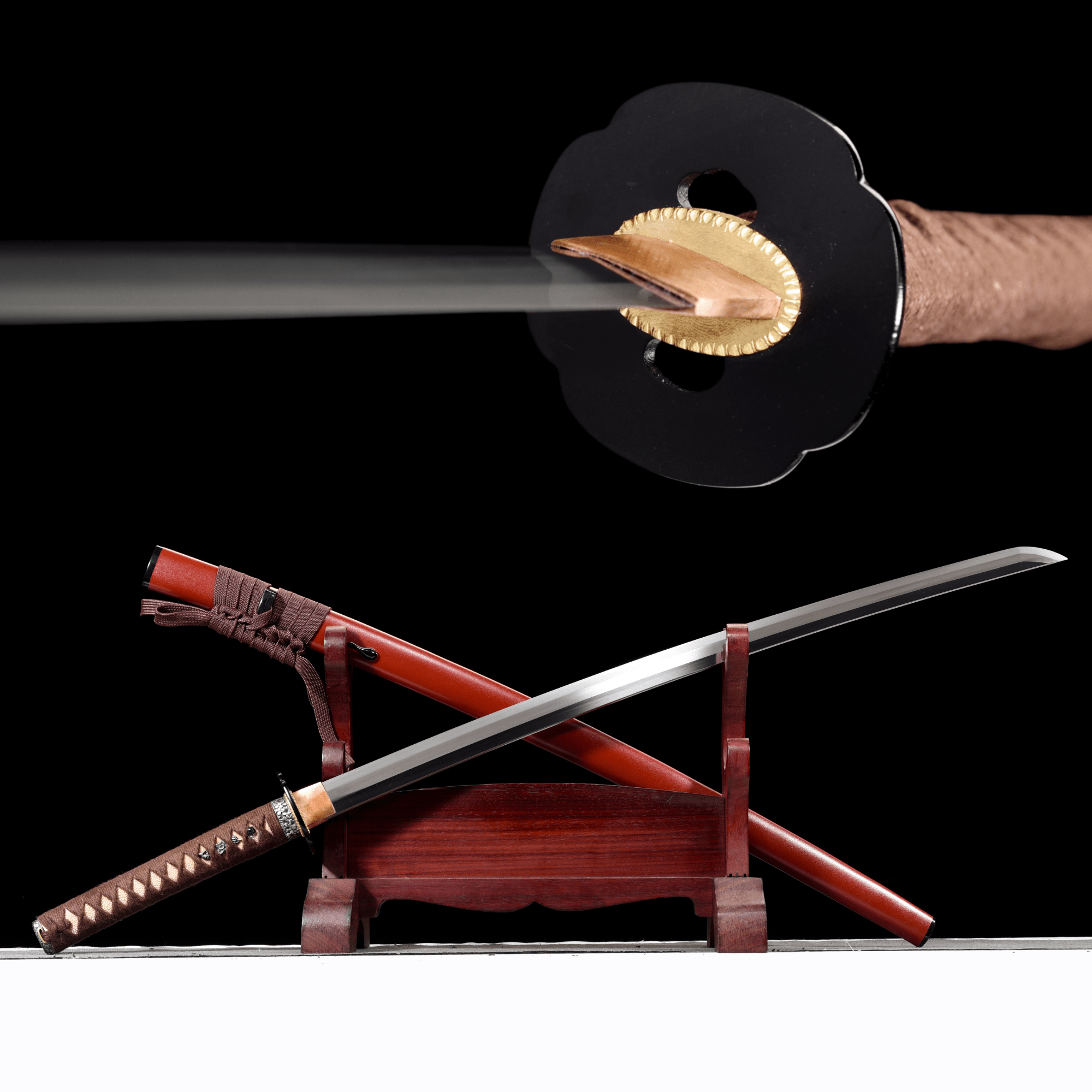 Performance Katana Red Splendor Spring Steel Red Saya 赤華 | KatanaSwordArt Katana For Sale 2025