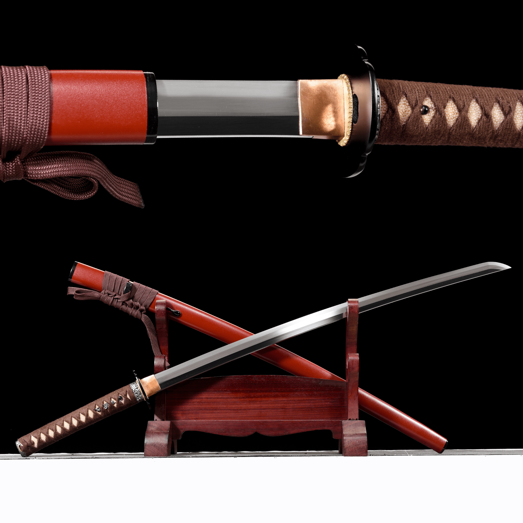 Performance Katana Red Splendor Spring Steel Red Saya 赤華 | KatanaSwordArt Katana For Sale 2025