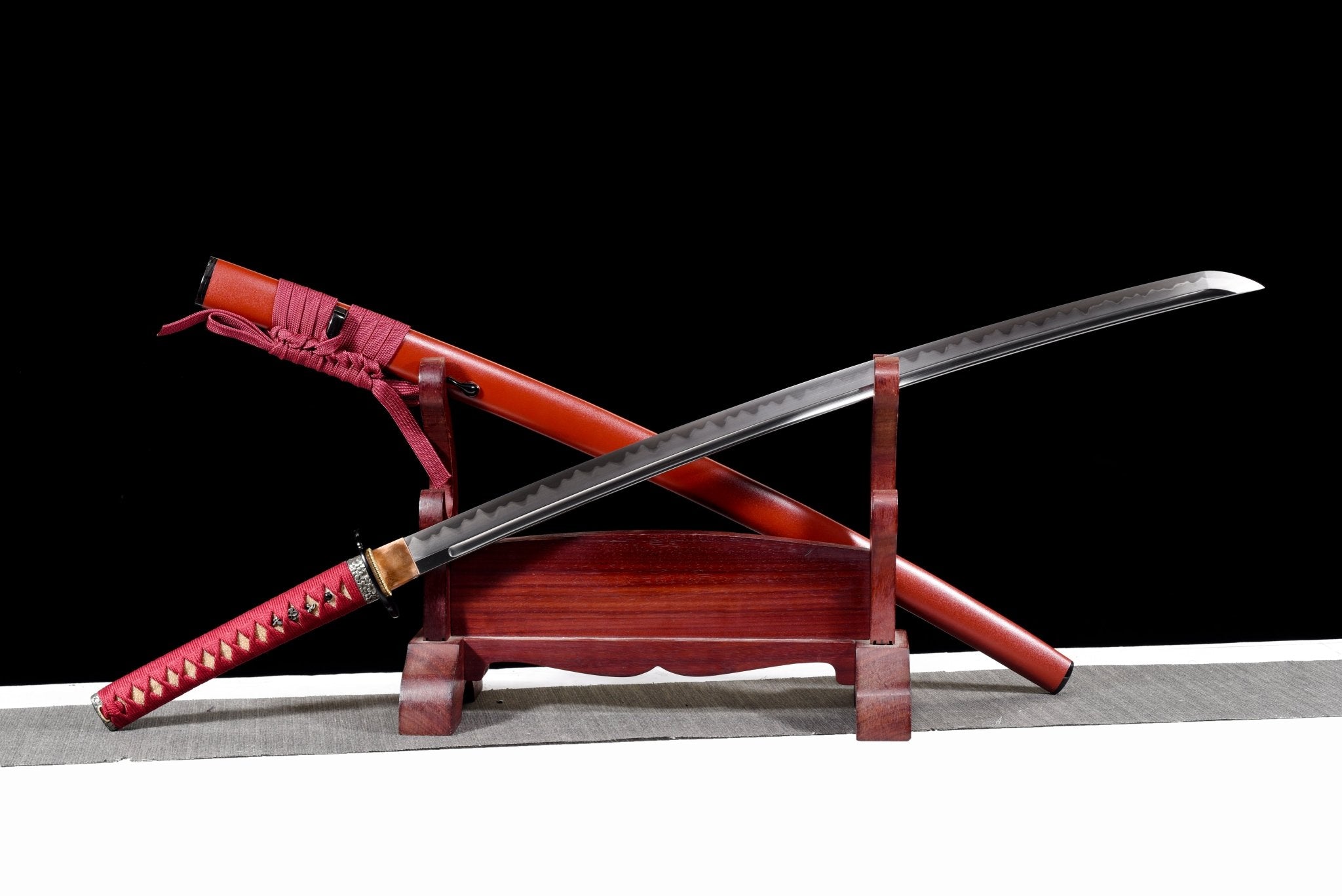 Performance Katana Shin Flame High Carbon Clay Tempered Black Saya 真焰 | KatanaSwordArt Katana For Sale 2025