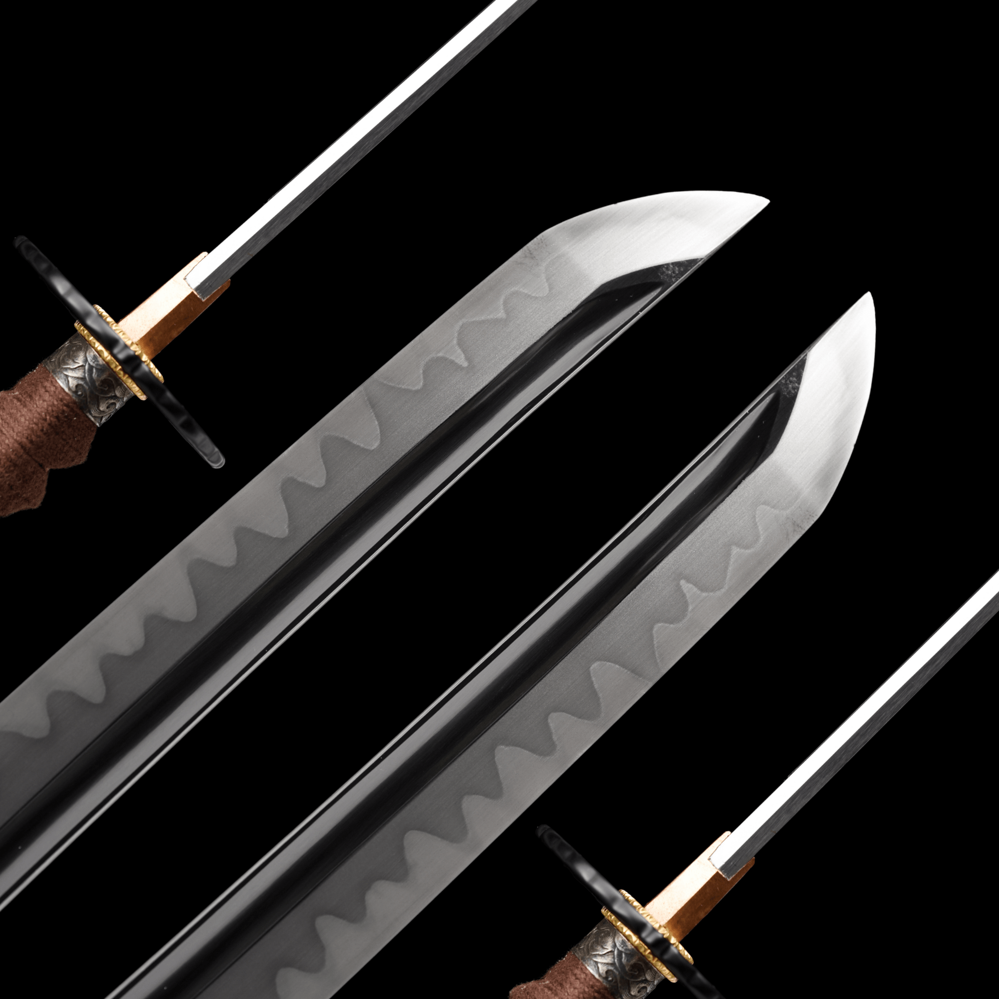 Performance Katana Silent Wave High Carbon Clay Tempered Black Saya 靜浪 | KatanaSwordArt Katana For Sale 2025