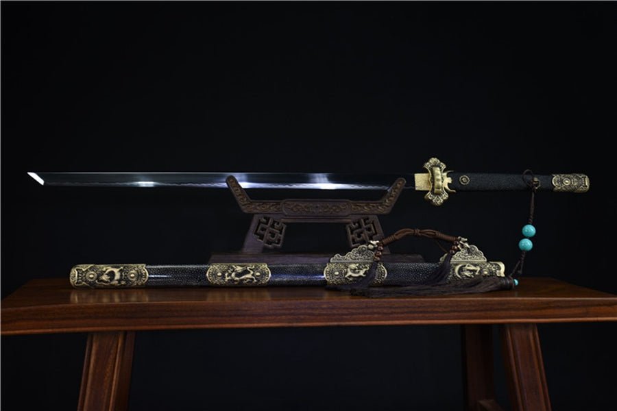 Tang Dao ZunLong T10 Clay Tempered Ray Skin Scabbard 尊龍 | KatanaSwordArt Dao For Sale