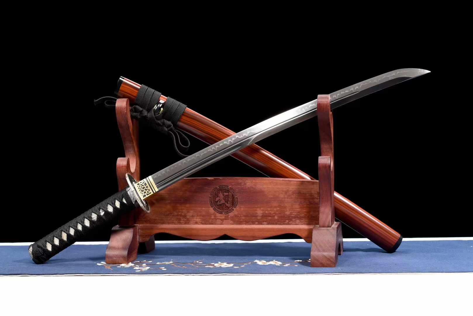 Wakizashi Kogarasu Maru Sandalwood Bamboo T10 Clay Tempered 檀竹 | KatanaSwordArt Wakizashi For Sale 2025