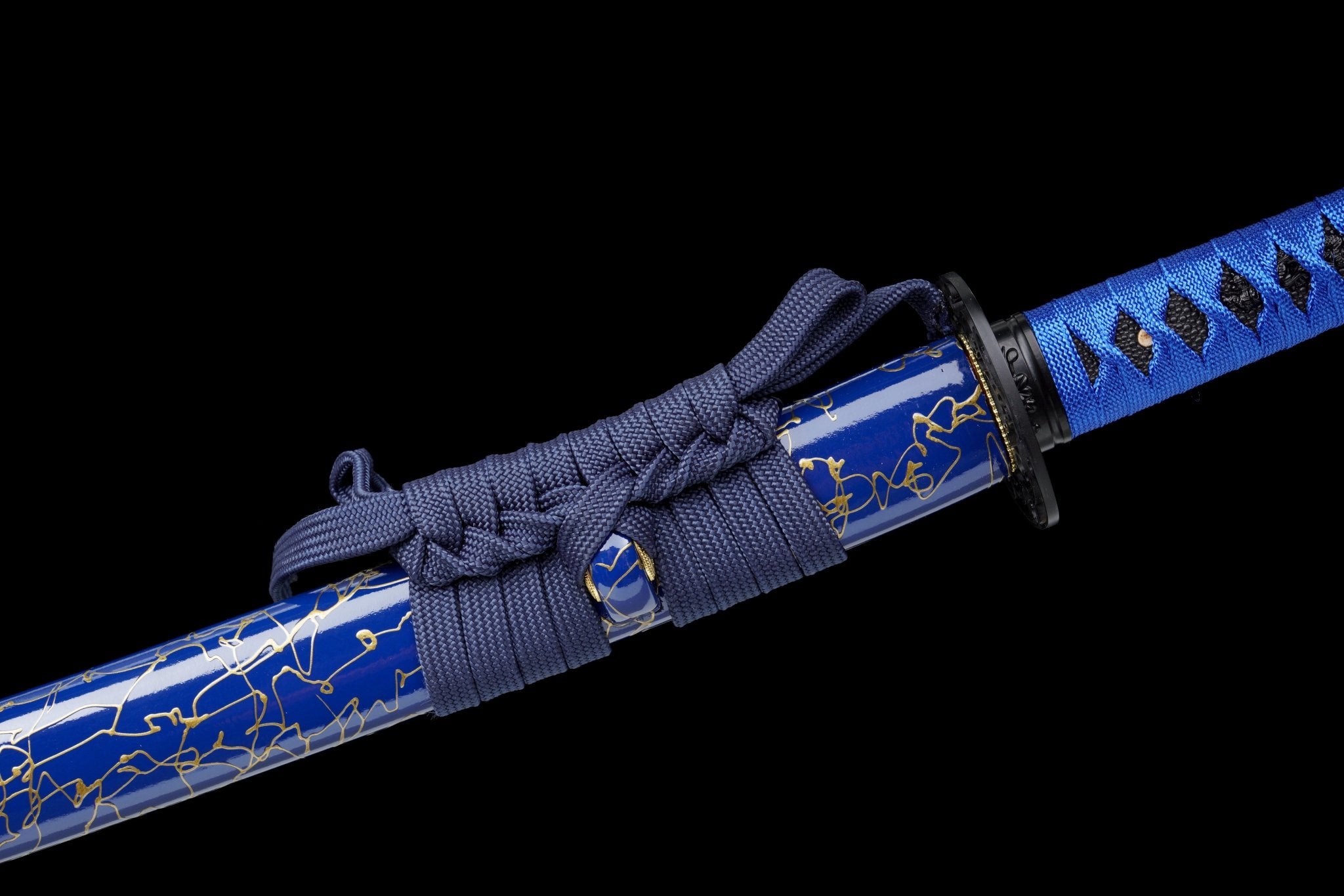 Wooden Katana Azure Flowing Blue Saya 蒼流 | KatanaSwordArt Wooden Katana For Sale 2025