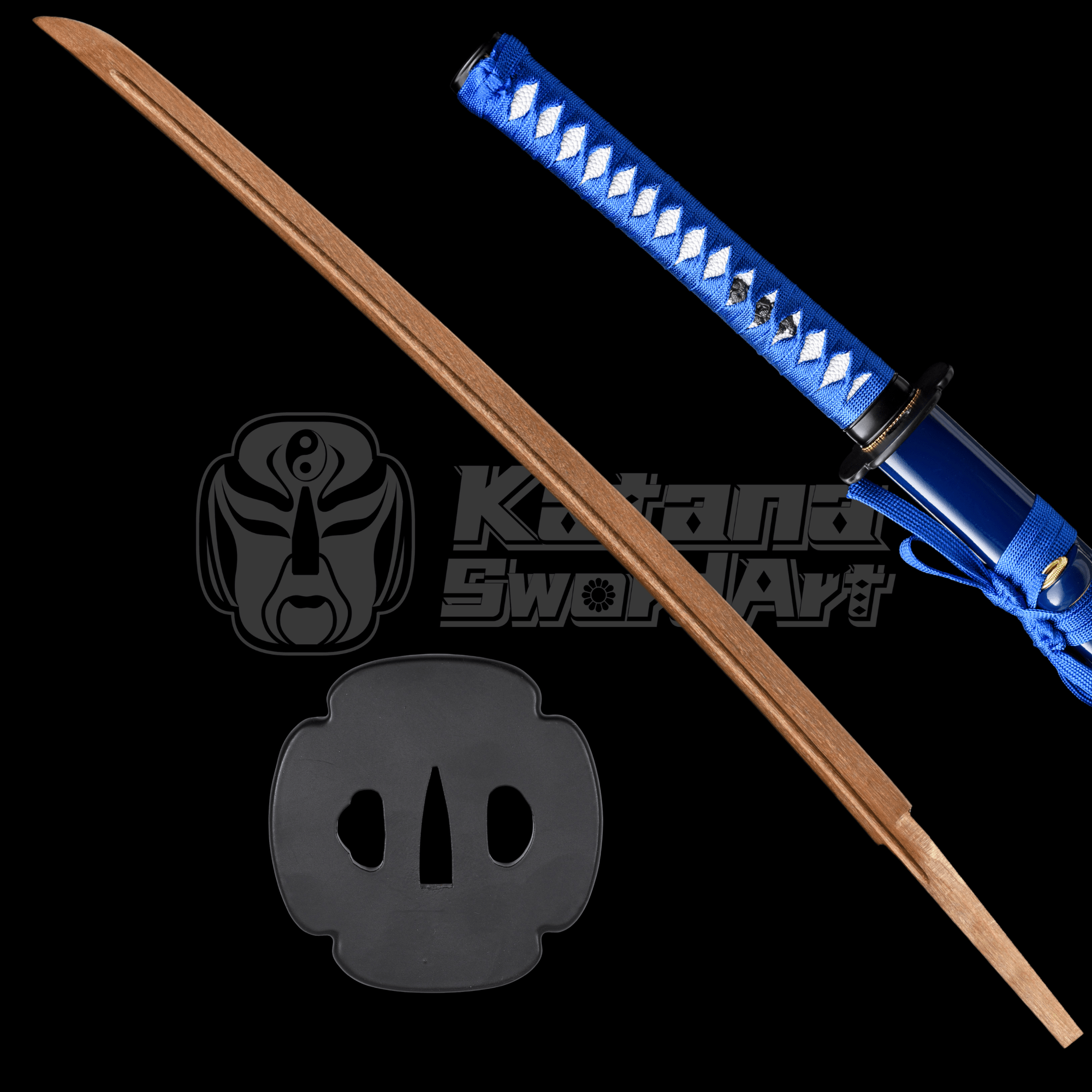 Wooden Katana Canglv Blue Discipline 蒼律 | KatanaSwordArt Wooden Katana For Sale 2025