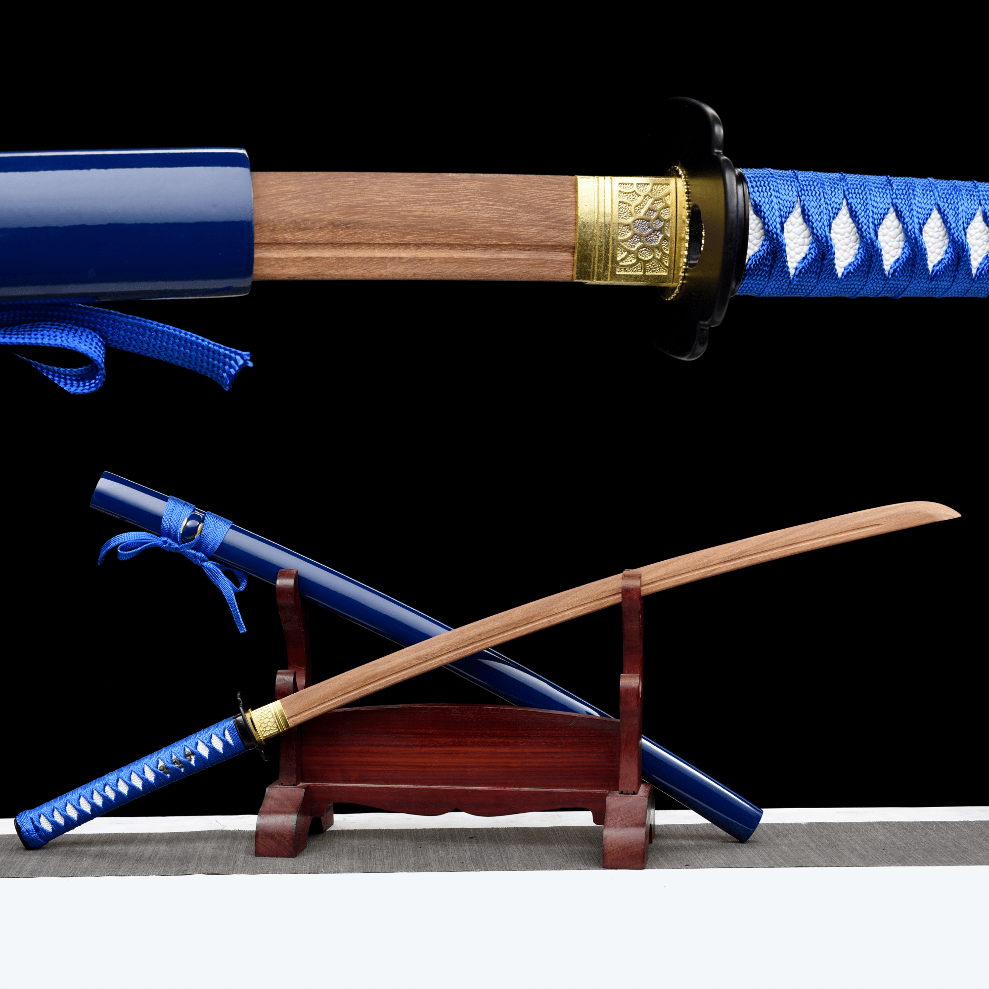 Wooden Katana Canglv Blue Discipline 蒼律 | KatanaSwordArt Wooden Katana For Sale 2025