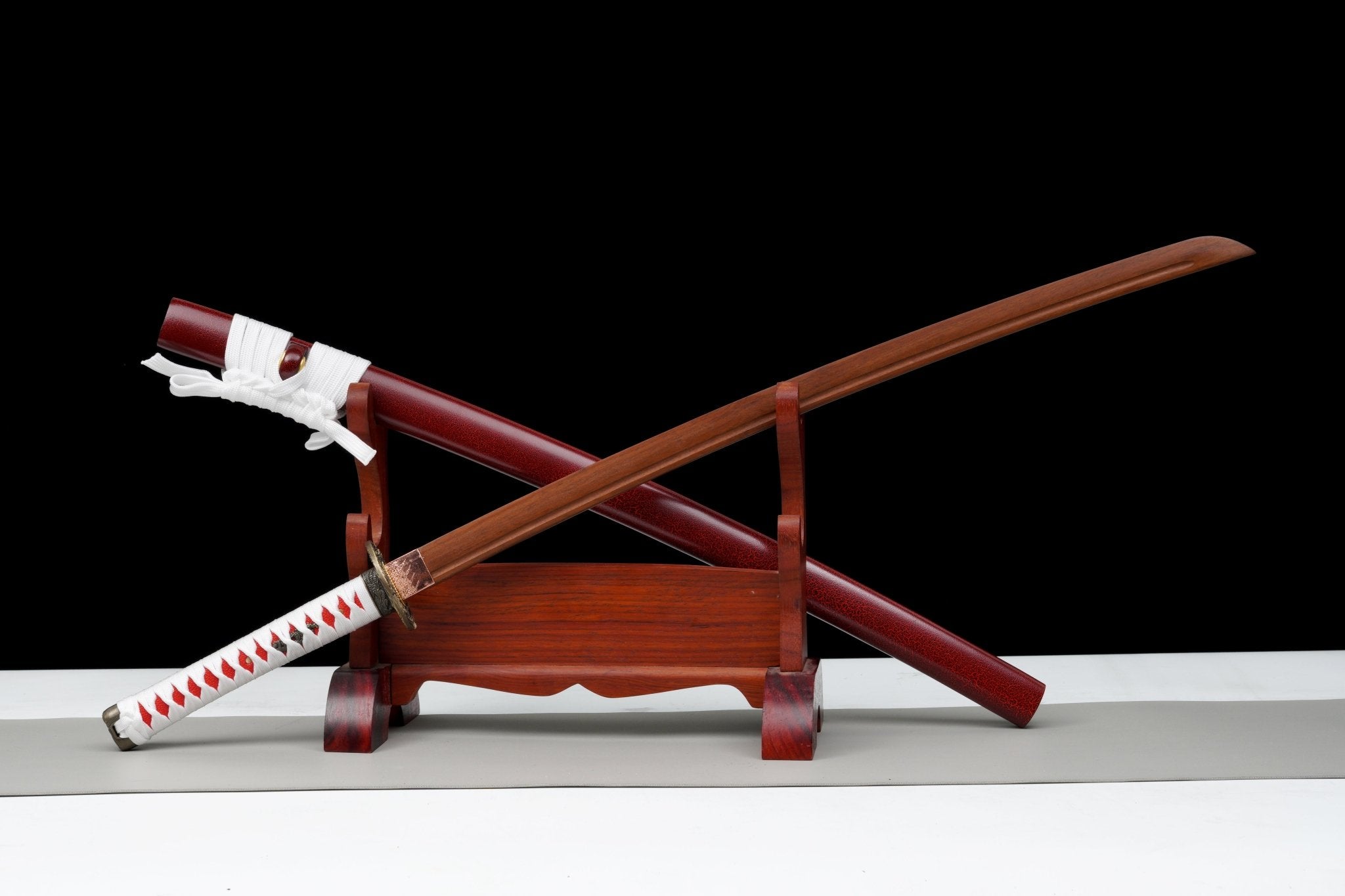 Wooden Katana Crimson Spirit Red Saya 朱靈 | KatanaSwordArt Wooden Katana For Sale 2025