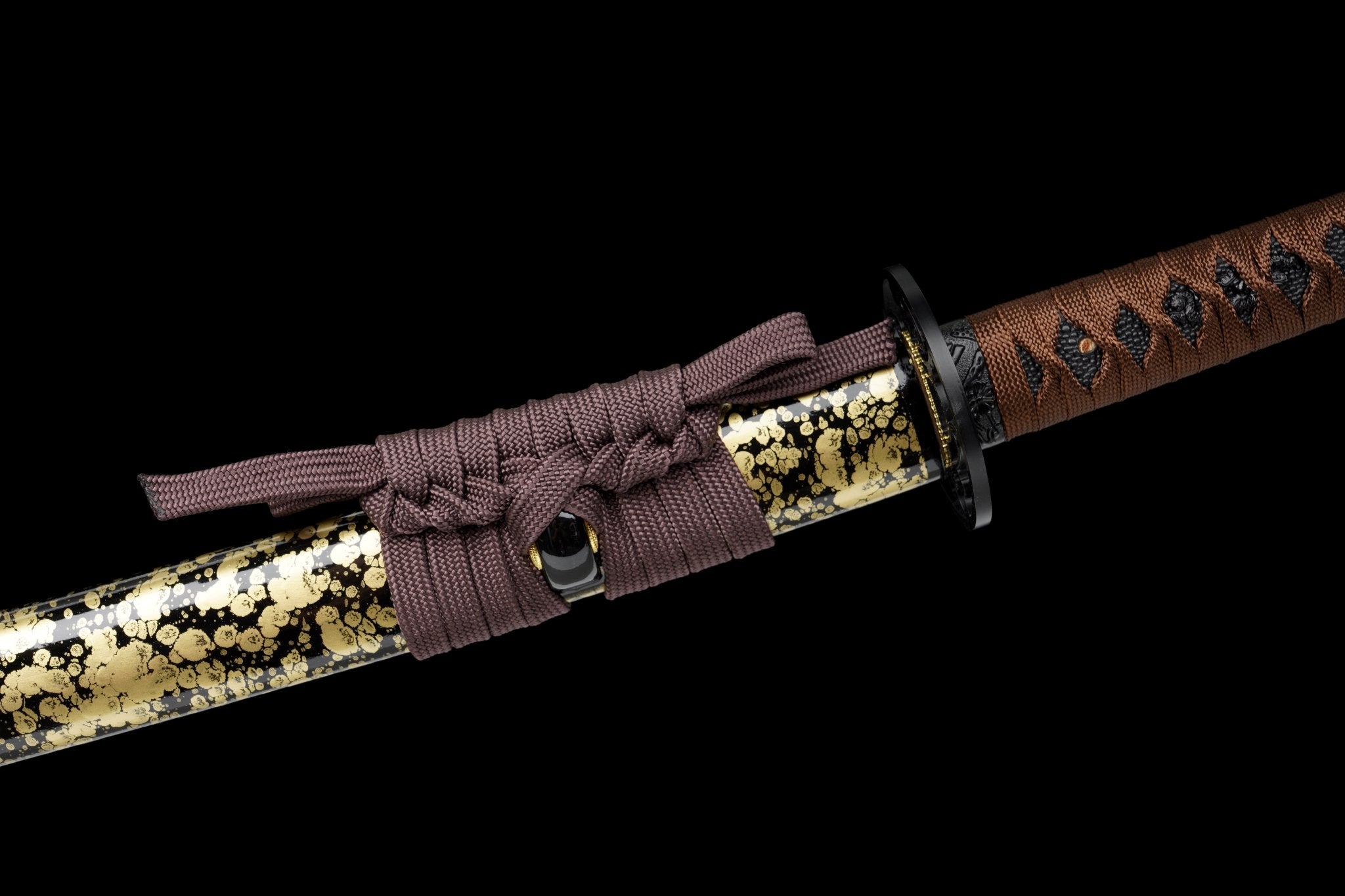 Wooden Katana Ember Leaf Gold Flecked Saya 燼葉 | KatanaSwordArt Wooden Katana For Sale 2025