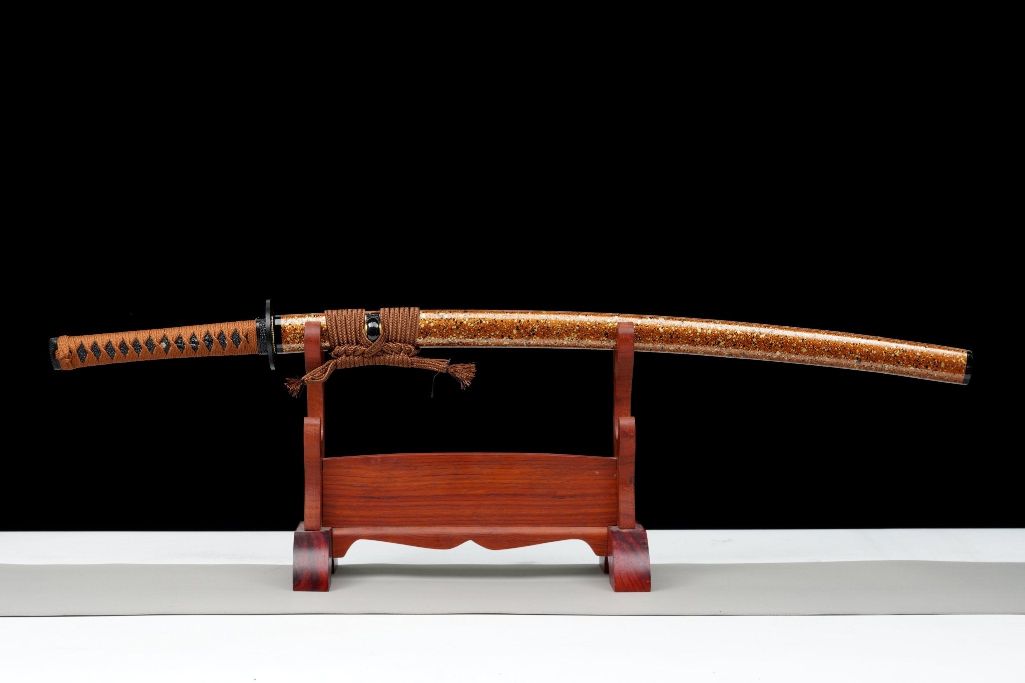 Wooden Katana Ember Orange Speckle Saya 燼刃 | KatanaSwordArt Wooden Katana For Sale 2025