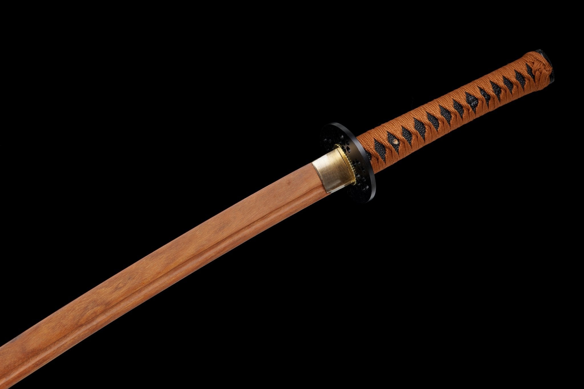 Wooden Katana Ember Orange Speckle Saya 燼刃 | KatanaSwordArt Wooden Katana For Sale 2025