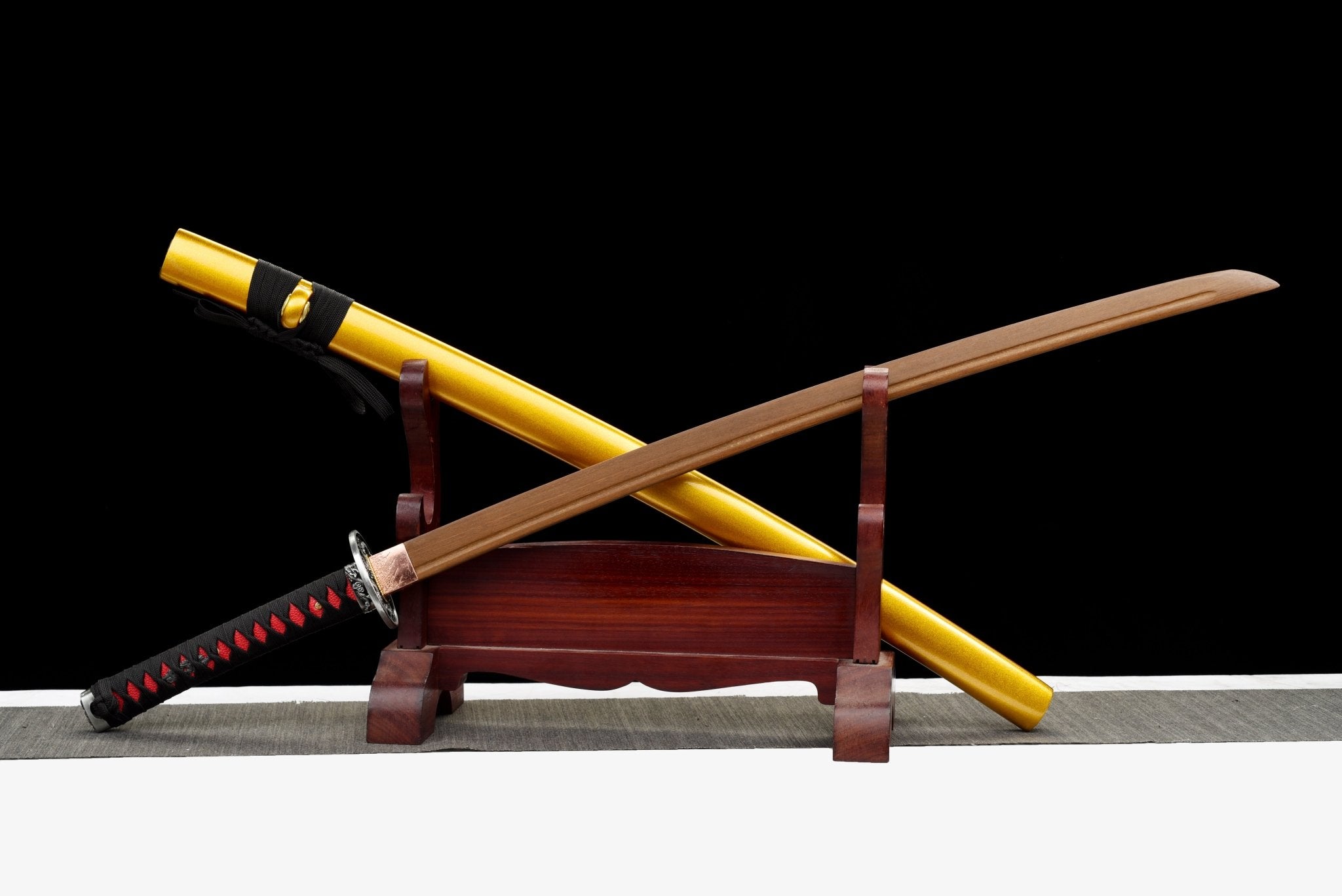 Wooden Katana Jinlongyin Golden Dragon Flame 金龍吟 | KatanaSwordArt Wooden Katana For Sale 2025