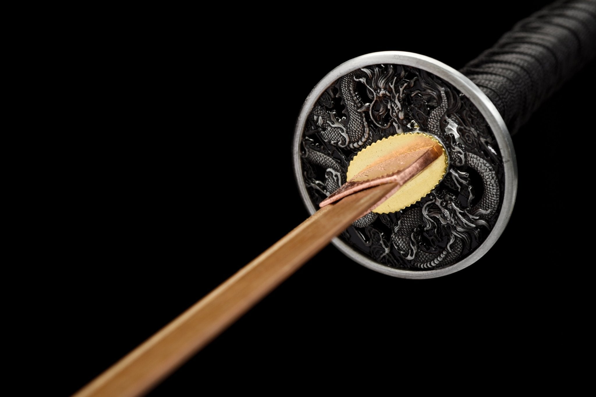 Wooden Katana Jinlongyin Golden Dragon Flame 金龍吟 | KatanaSwordArt Wooden Katana For Sale 2025