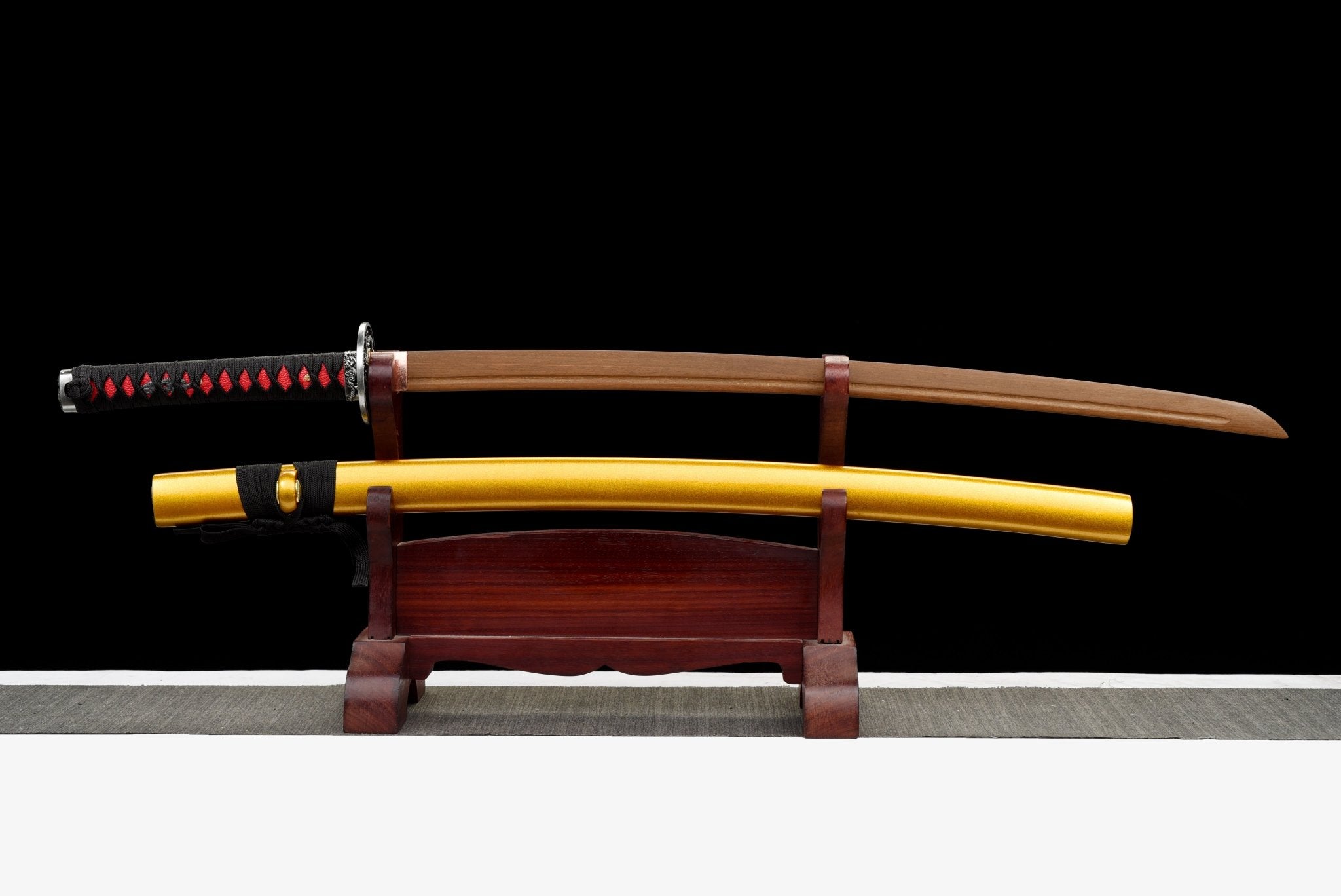 Wooden Katana Jinlongyin Golden Dragon Flame 金龍吟 | KatanaSwordArt Wooden Katana For Sale 2025
