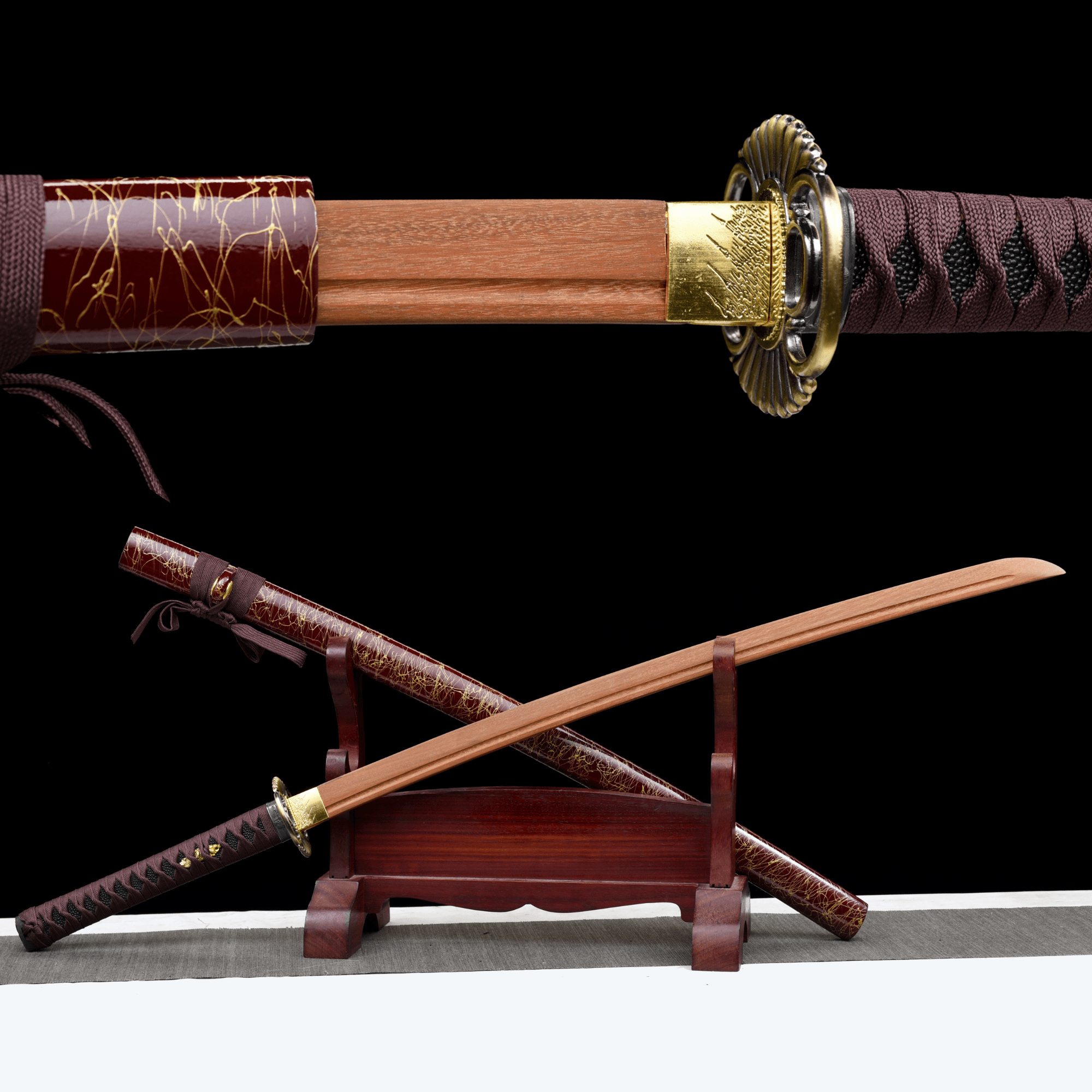 Wooden Katana Lieyang Sunburst 裂陽 | KatanaSwordArt Wooden Katana For Sale 2025
