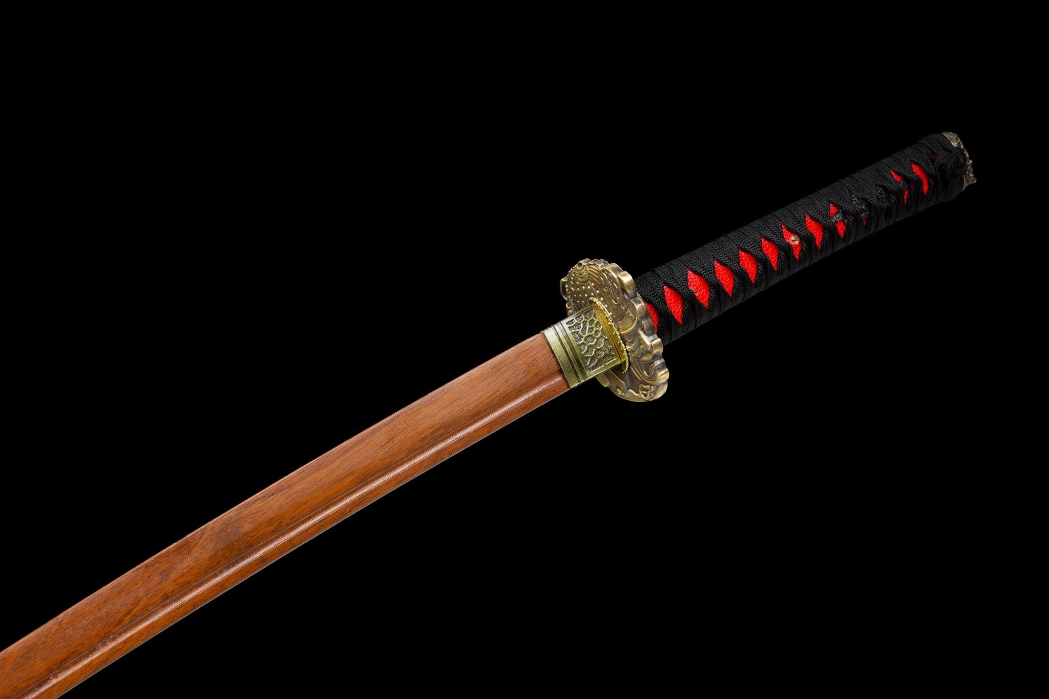Wooden Katana Scarlet Demon Crimson Lacquer Saya 緋鬼 | KatanaSwordArt Wooden Katana For Sale 2025