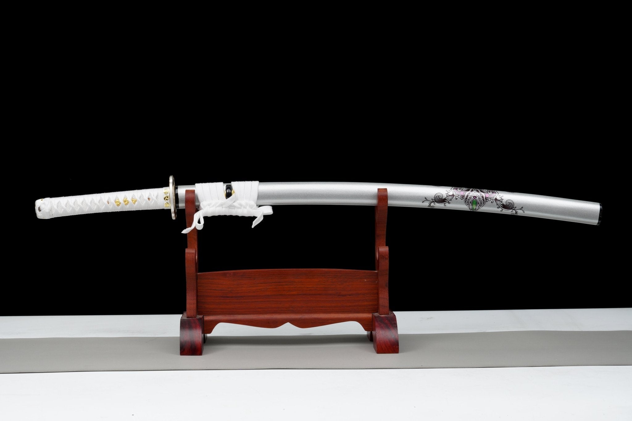 Wooden Katana Shirayuki Silver Saya 白雪 | KatanaSwordArt Wooden Katana For Sale 2025