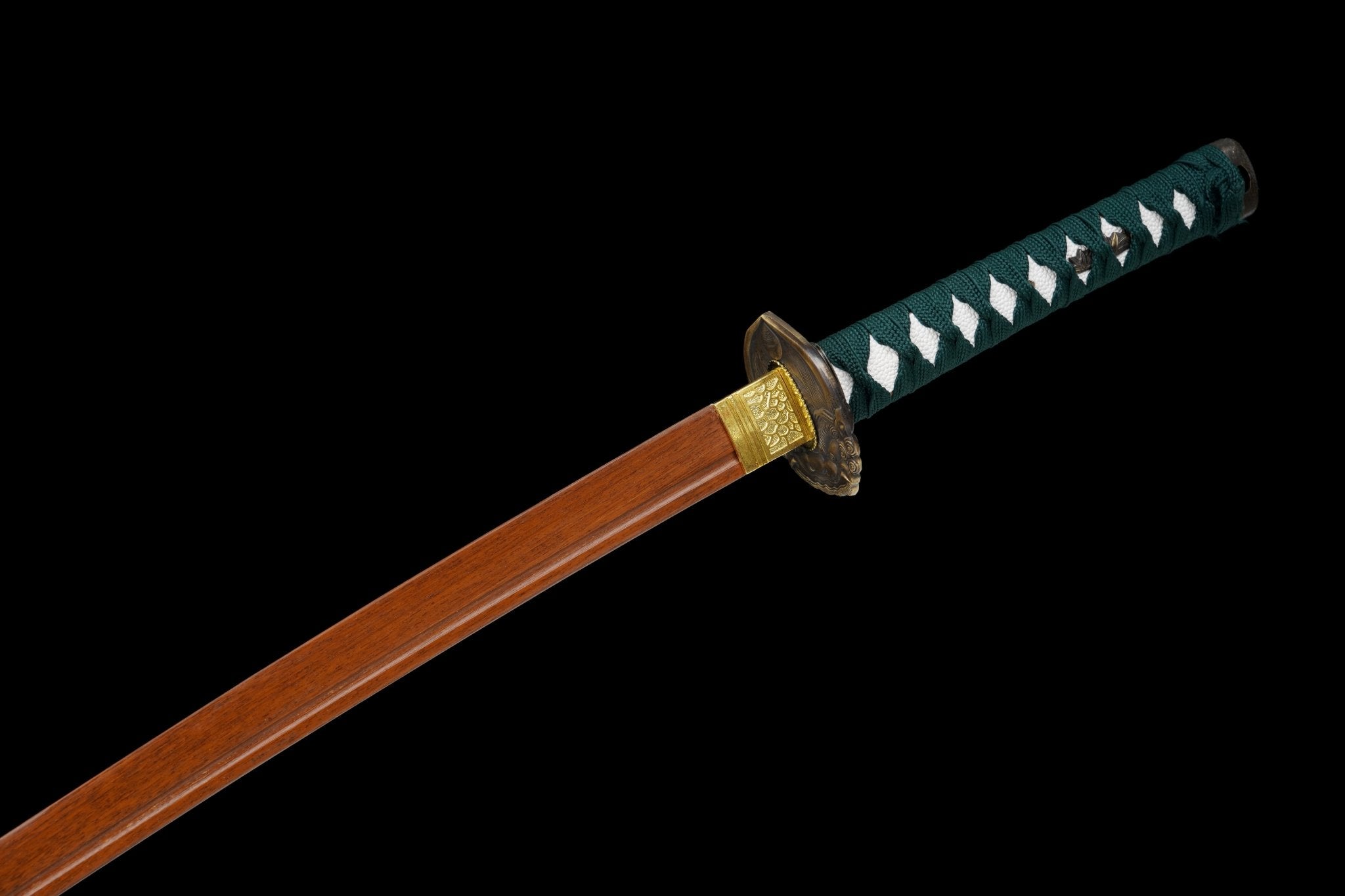 Wooden Katana Verdance Green Saya 翠影 | KatanaSwordArt Wooden Katana For Sale 2025