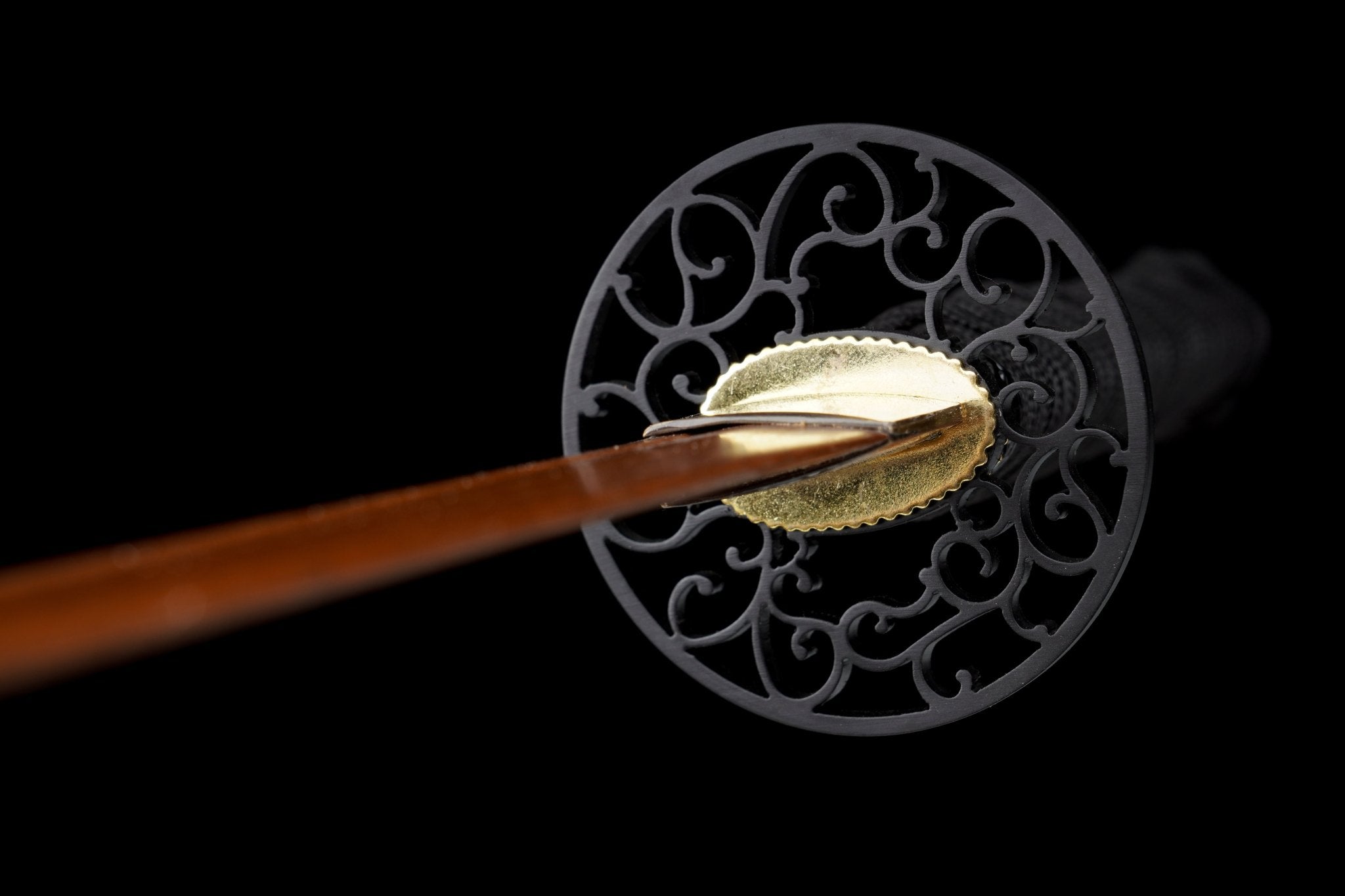 Wooden Katana Whispering Vines Gold Silver Streaked Saya 風籐 | KatanaSwordArt Wooden Katana For Sale 2025