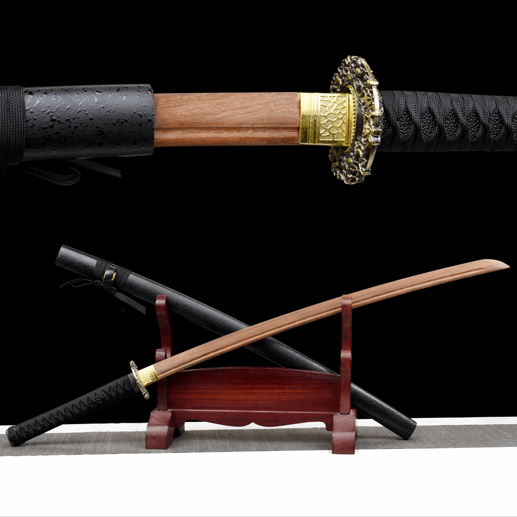 Wooden Katana XuanYing Black Sakura 玄桜 | KatanaSwordArt Wooden Katana For Sale 2025