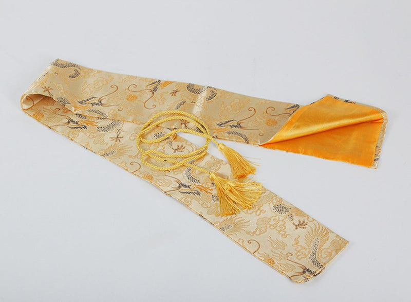 Japanese Katana Sword Bag Gold Black Dragon Silk For Sale | KatanaSwordArt Japanese Katana