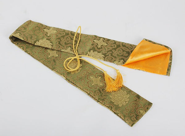 Japanese Katana Sword Bag Green Flower Silk For Sale | KatanaSwordArt Japanese Katana