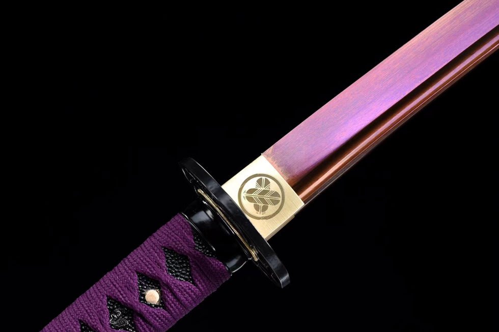 Katana Bauhinia Spring Steel Red Blade 紫荊花 | KatanaSwordArt Katana For Sale