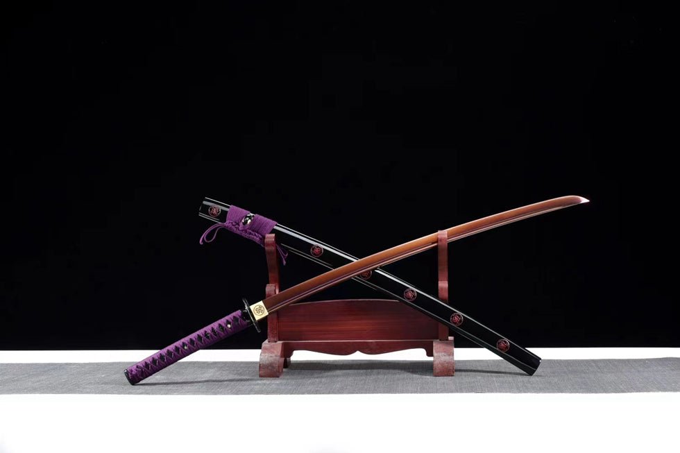 Katana Bauhinia Spring Steel Red Blade 紫荊花 | KatanaSwordArt Katana For Sale