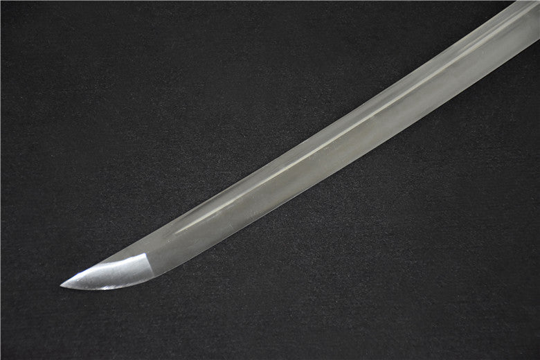 Katana Black Night Blade High Carbon Steel Silver Tsuka 黑夜刃 For Sale | KatanaSwordArt Japanese Katana