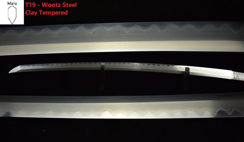 Katana Blade Wootz Steel Clay Tempered Blade Maru 2 For Sale | KatanaSwordArt Japanese Katana