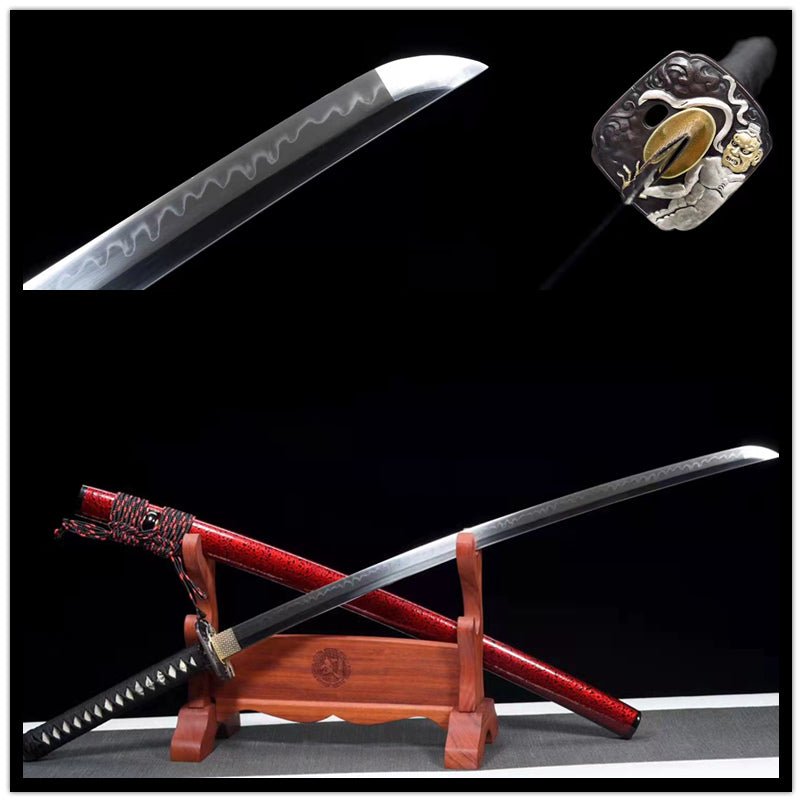 Katana Raksha T10 Clay Tempered Red Saya 羅剎 | KatanaSwordArt Katana For Sale 2025