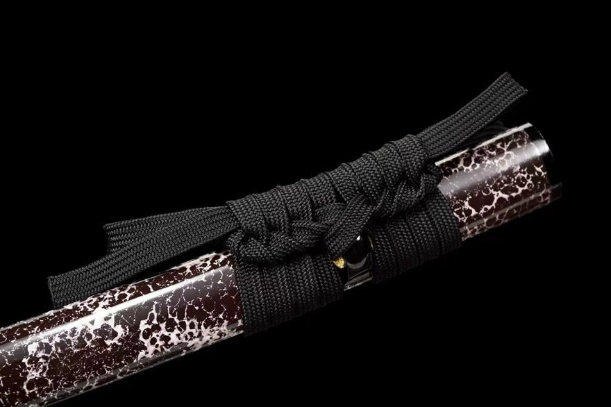 Katana Blood Eagle Damascus Folded Steel Brown Saya 血鷹 | KatanaSwordArt Katana For Sale