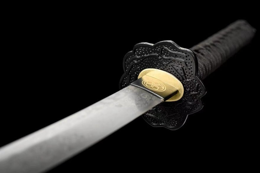 Katana Blood Eagle Damascus Folded Steel Brown Saya 血鷹 | KatanaSwordArt Katana For Sale