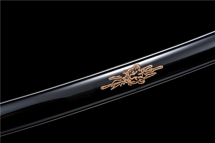 Katana Candle Dragon Manganese Steel Black Blade 燭龍 For Sale | KatanaSwordArt Japanese Katana